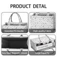 thumbnail image 4 of Large Capacity Tote Bag,White Witchcraft Sun Moon Snake Pattern Handbag Fashion Luxury Tote Bag,15.7"x13"x 5.1" Inches,Laptop Compatible, 4 of 6