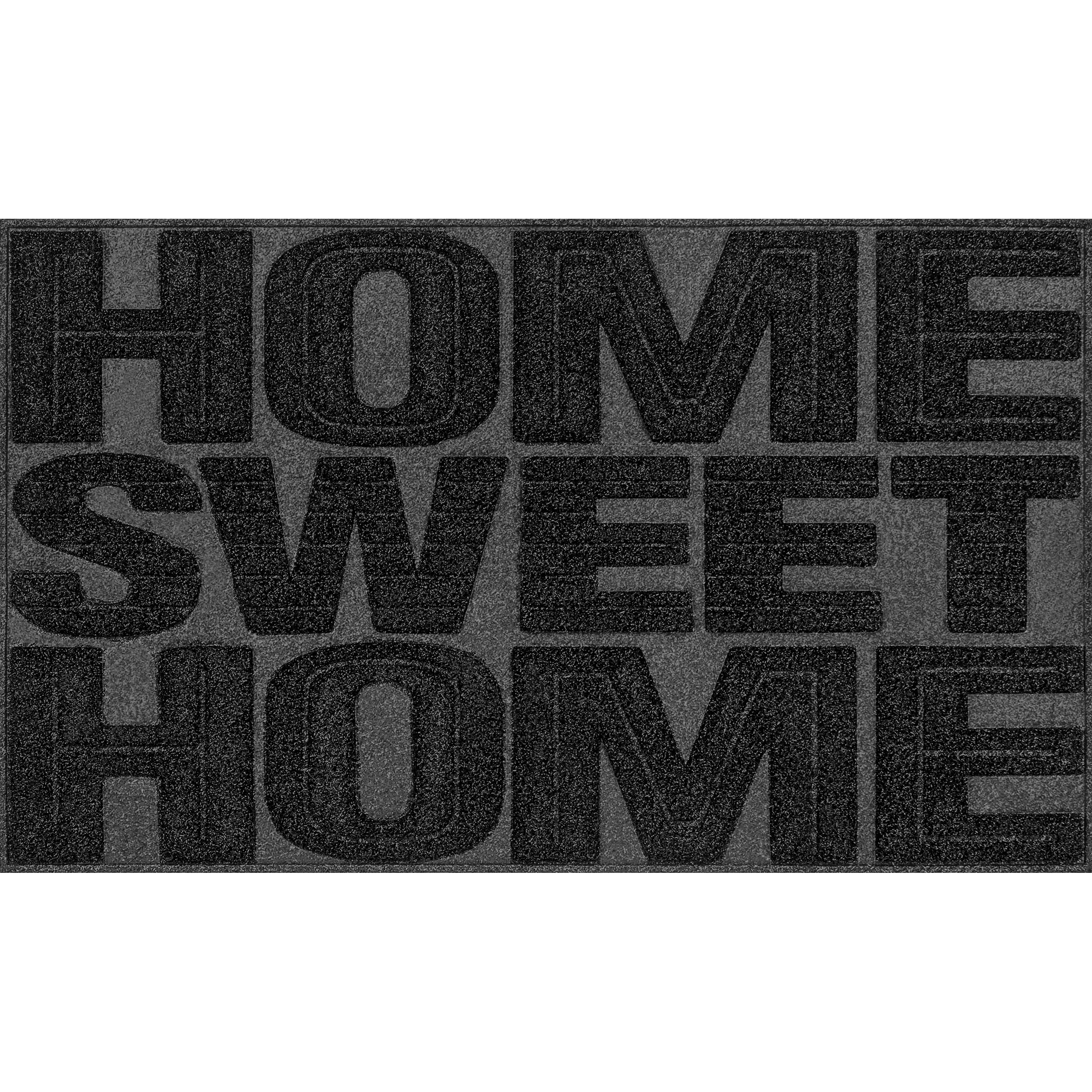 Mainstays Home Sweet Home Utility Mat, 18" x 30", Black
