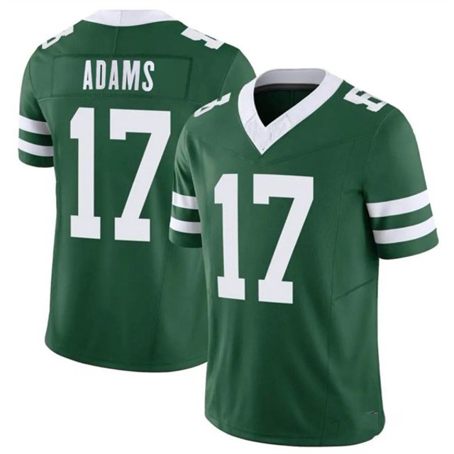 Jets Jersey Embroidered Football Uniform Jets 2# #17 Adams 8# Rodgers 20# Replica Player Name Jersey