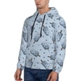 thumbnail image 3 of Lsque Cute Ice Cream Pattern Casual Men's Hoodie,Hooded Sweatshirt with Kangaroo Pocket,Pullover Hoodie-Medium, 3 of 7