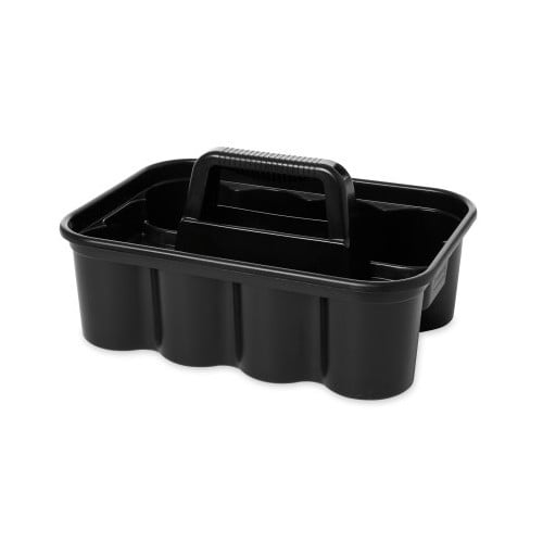 Rubbermaid Commercial Products Deluxe Janitorial-Housekeeping Carry Cleaning Caddy, Black