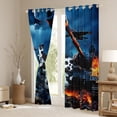 thumbnail image 3 of Homewish Camouflage Gamepads Boy Blackout Curtains Set of 2 (52x84 Each),Video Game Window Curtains,Abstract Camo Gamer Curtains and Drapes,Breathable Home Decor, 3 of 6