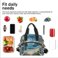 thumbnail image 7 of Herdesigns Ocean Beach Lunch Bag for Men Women Adults Summer Theme Insulated Lunch Box Leakproof Cooler Tote Bag Organizer with Adjustable Shoulder Strap, 7 of 7