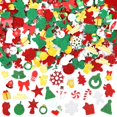 thumbnail image 1 of Set de 600 pegatinas navideñas de espuma con purpurina Sepglitter, 1 of 7