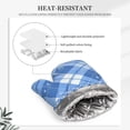 thumbnail image 5 of A Pair Of Heat Insulation And Anti-Perm Gloves 7×11in Thick Anti-Perm Palm With Silicone Piece Lanyard Design Is Easy To Hang Blueviolet Moroccan Buffalo Plaid Tartan Check Hand-Drawn Sketch_1, 5 of 8
