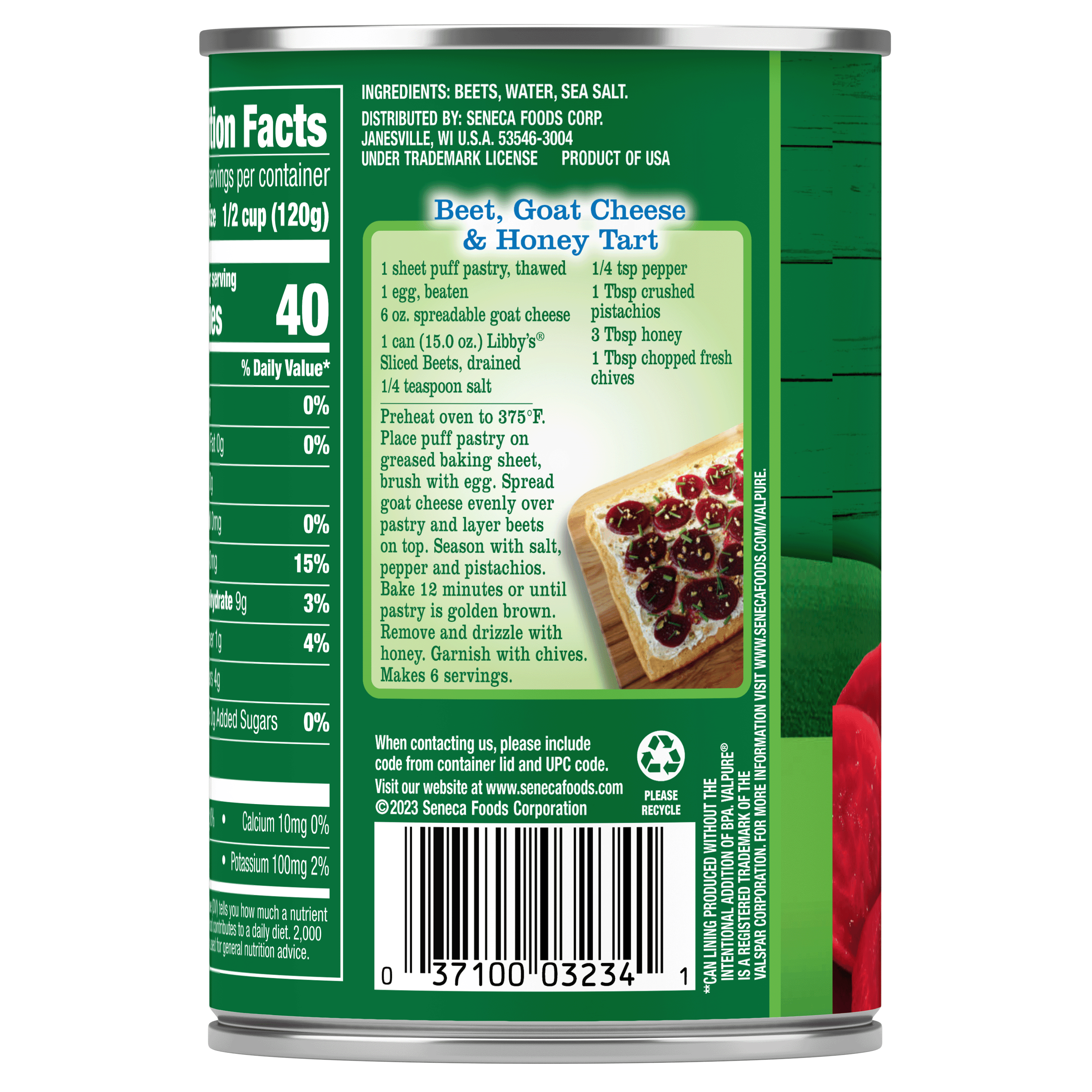 (12 pack) Libby's Sliced Beets, Canned Vegetables, 15 oz