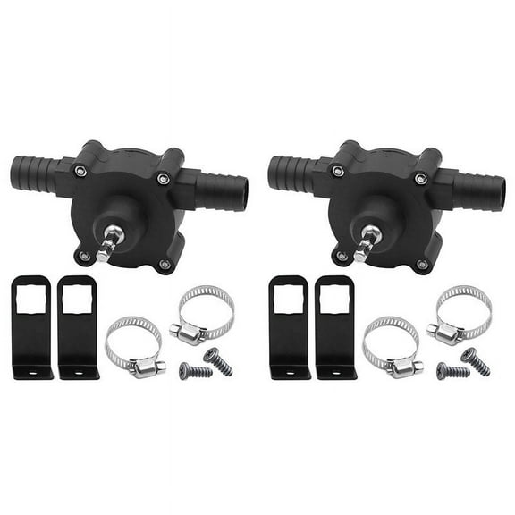 2X Portable Electric Drill Pump Portable Oil & Fluids , Water Transfer Drill Pump Kit, Garden Outdoor Tool