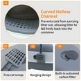 thumbnail image 3 of BingoPaw Enclosed Cat Litter Box Oval Oblong Hooded Cat Litter Tray Box with Litter Scoop, 3 of 11