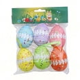 thumbnail image 6 of JeashCHAT 6 Pcs Easter Hanging Eggs, Foam Easter Egg Hanging Ornaments, Easter Tree Decorations Home Party DIY Crafts, 6 of 7