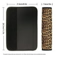 thumbnail image 5 of Renewold Leopard Fur Print Car Seat Belt Pads for Men Women Non-Slip Breathable Seat Belt Shoulder Strap Cover Universal Fit Most Car SUV, 2 Pack, 5 of 6