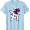thumbnail image 1 of Dabbing Cute Space Cosmos Astronaut Cosmonaut in Spacesuit T-Shirt, 1 of 1