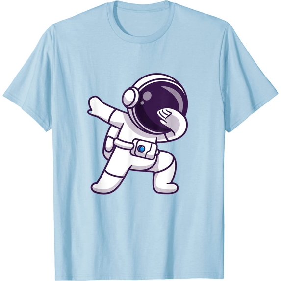 Dabbing Cute Space Cosmos Astronaut Cosmonaut in Spacesuit T-Shirt