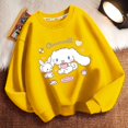 thumbnail image 1 of Nueva sudadera con estampado de dibujos animados de Sanrio Cinnamoroll para niñas, sudadera de sección gruesa de otoño e invierno, ropa de moda para niñas, 1 of 4