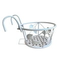 thumbnail image 1 of koolsoo Balcony Railing Flower Pot Holder Flower Rack Hanging Planter Shelf White, 1 of 8