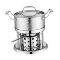 thumbnail image 3 of Luzkey Réchaud à Alcool Marmite Chaude en Acier Inoxydable Buffet Chaud pour BBQ Restaurant Usage Domestique A, 3 of 8