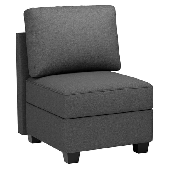 Middle Module for Modular Sofa Customizable Sectional Sofa Couch Accent Armless Chair
