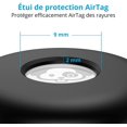 thumbnail image 3 of Soporte Airtag para collar de perro, [collar deslizante] [no colgante] Estuche protector compacto de silicona Airtag para collar de gato, compatible con Airtag (2 piezas, negro), 3 of 3
