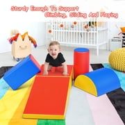5 Piece Climb and Crawl Foam Activity Play Set,Safe Active Climbing,Lightweight Interactive Set