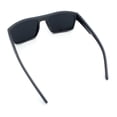 thumbnail image 5 of SA106 Wraparound Sport Sunglasses for Men UV400 Lightweight Rectangular Metalic Grey Frame - Black Lens, 5 of 6