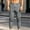 Dark Gray, variant on Men's Drawstring Waist Corduroy Jogger Pants with Vertical Lines Loose Retro Cut Trousers, Classic Fit for Street Looks Daily Outings Khaki L