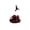B001- Style A, variant on Dog Halloween Apparel, Dog Halloween, for Cats, Dog Hats for Small Dogs, 23X8 Inch Glitter Purple Cape with Pointed Witch Hat, Halloween Outfit for Small Pets, Porch Goose