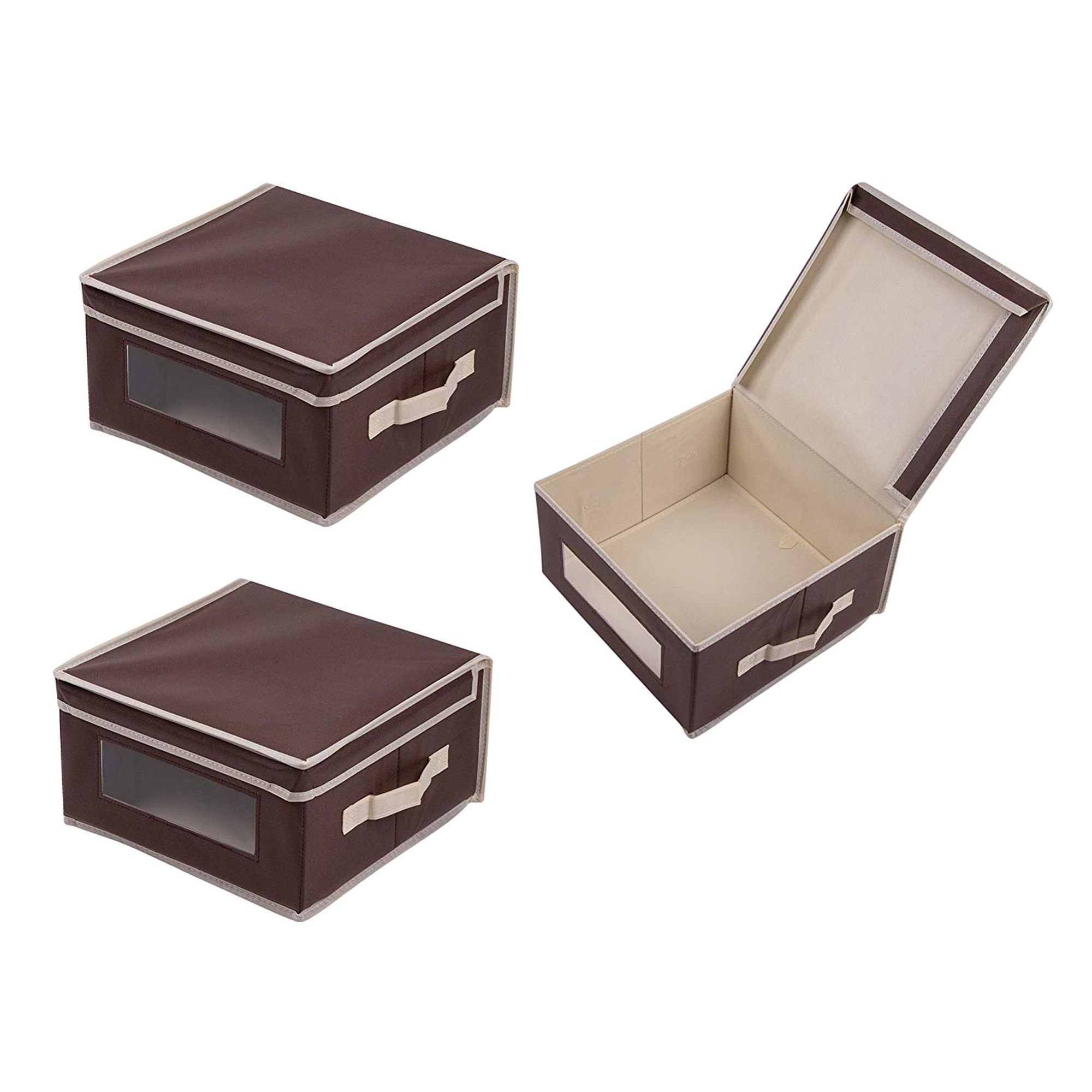Juvale Storage Bins 3 Pack Small Foldable Storage Cubes