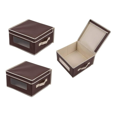 Storage Bins 3 Pack Small Foldable Storage Cubes Decorative