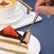 thumbnail image 3 of Hoshen 3 cucharas de helado de acero inoxidable de 5,3 pulgadas, cuchara de acero inoxidable para té, azúcar, espresso, cuchara para agitar, perfecta para bebidas frías, postres, fiestas, color negro, 3 of 5