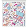 thumbnail image 3 of Ambesonne Makeup Shower Curtain, Makeup Cosmetics Glamor, 69"Wx84"L, Multicolor, 3 of 3