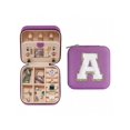 thumbnail image 1 of Trendy Travel Jewelry Case, Personalized Gifts - Pink Travel Jewelry Box Birthday Gifts for Women Christmas Gifts for Teens Girls Initial Travel Jewelry Case A-Z, 1 of 1