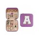 thumbnail image 1 of Trendy Travel Jewelry Case, Personalized Gifts - Pink Travel Jewelry Box Birthday Gifts for Women Christmas Gifts for Teens Girls Initial Travel Jewelry Case A-Z, 1 of 1