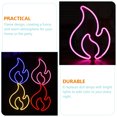 thumbnail image 2 of Lámpara de neón LED para ambiente de fiesta, lámpara de neón con forma de llama, decoración colgante para bar, 2 of 5