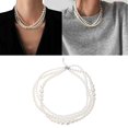 thumbnail image 2 of XISAOK Elegant Imitation Pearls Neck Chain Wedding Party Jewelry Gift for Women Lady, 2 of 14