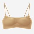thumbnail image 4 of Zpanxa Wireless Bras for Women Push-up Breathable Thin Strap Seamless Bras Khaki 38BC, 4 of 7