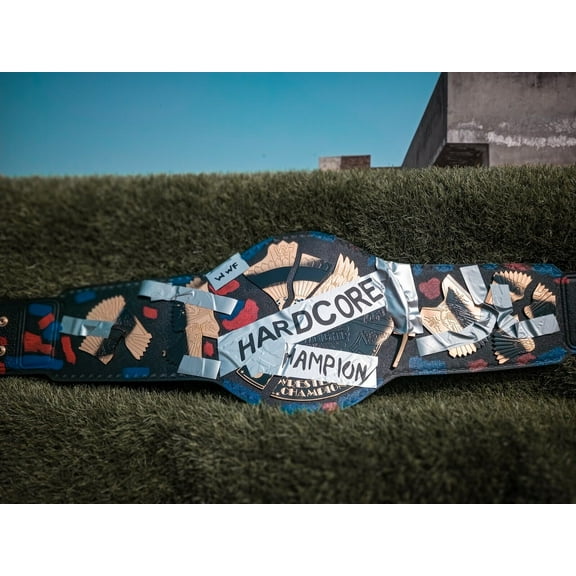 14Stars Men's Cowhide Leather Championship Winged Heavy Weight Wrestling Belt, Multicolor