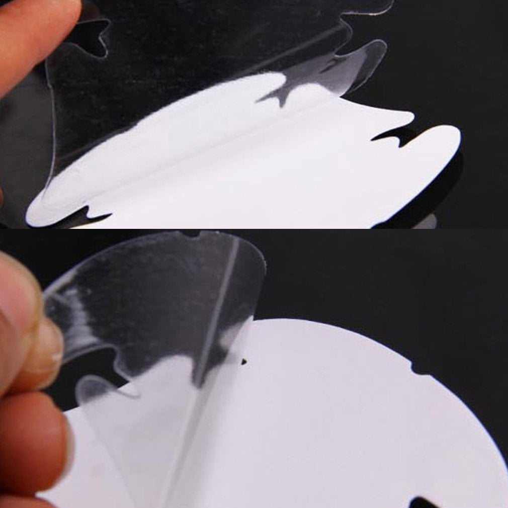4 Sheets Adhensive Car Door Handle Scratches Film Guard Shakes Protector Invisible Durable and Transparent White