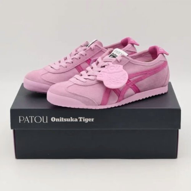 PATOU Onitsuka & Tiger MEXICO 66 COTTON CANDY BRIGHT ROSE Pink 1183C380 NEW Japan