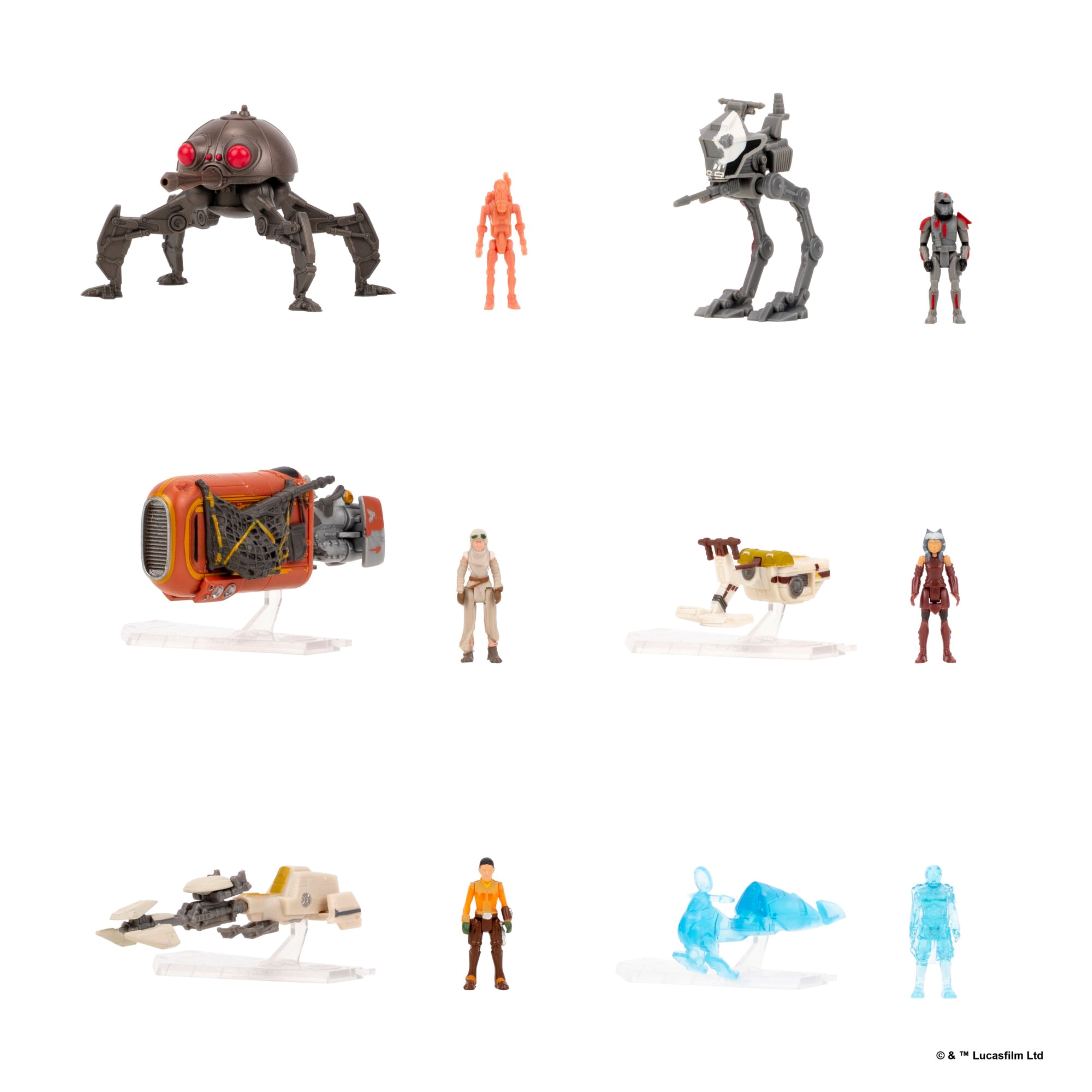 Star Wars Micro Galaxy Squadron Scout Class Mystery Pack Series 10 - Assorted 2.5 inch Vehicle with Micro Figure Accessory