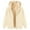 Beige, variant on XIAONU Womens Hoodies Fleece-Lined Thickened Zipper Hooded Jacket Solid Color Drawstring Hooded Sweatshirt With Pockets