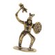 thumbnail image 4 of Estatua de soldado de latón pequeño, figura de guerrero en miniatura de mesa, modelo de personas pequeñas con escudo, 4 of 8