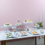 WUZSTAR Luxury Dessert Cake Display Stand Wedding Party Cupcake Metal Crystal  Pedestal Holder