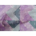 thumbnail image 4 of oneOone Cotton Poplin Fabric Line|Chevron & Triangle Geometric Print Fabric By The Yard 56 Inches Wide, 4 of 4