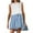 Blue, variant on Womens Summer Dress Fashion Casual Crew Neck Sleeveless Boho Dress Patchwork Pleated A Line Beach Mini Dress