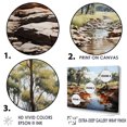 thumbnail image 3 of Designart "African River Captured In Watercolor" Landscape Forest River Canvas Prints, 3 of 7