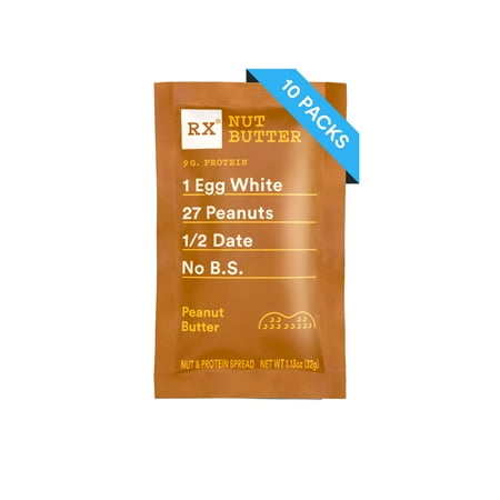RXBAR Peanut Butter Nut Butter, 10 Ct Single Serve Packets - Walmart.com