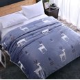 thumbnail image 1 of Couverture Double Face en Flanelle Couverture d'Automne et d'Hiver Couverture de Climatisation Couverture de Sieste Simple, 1 of 3