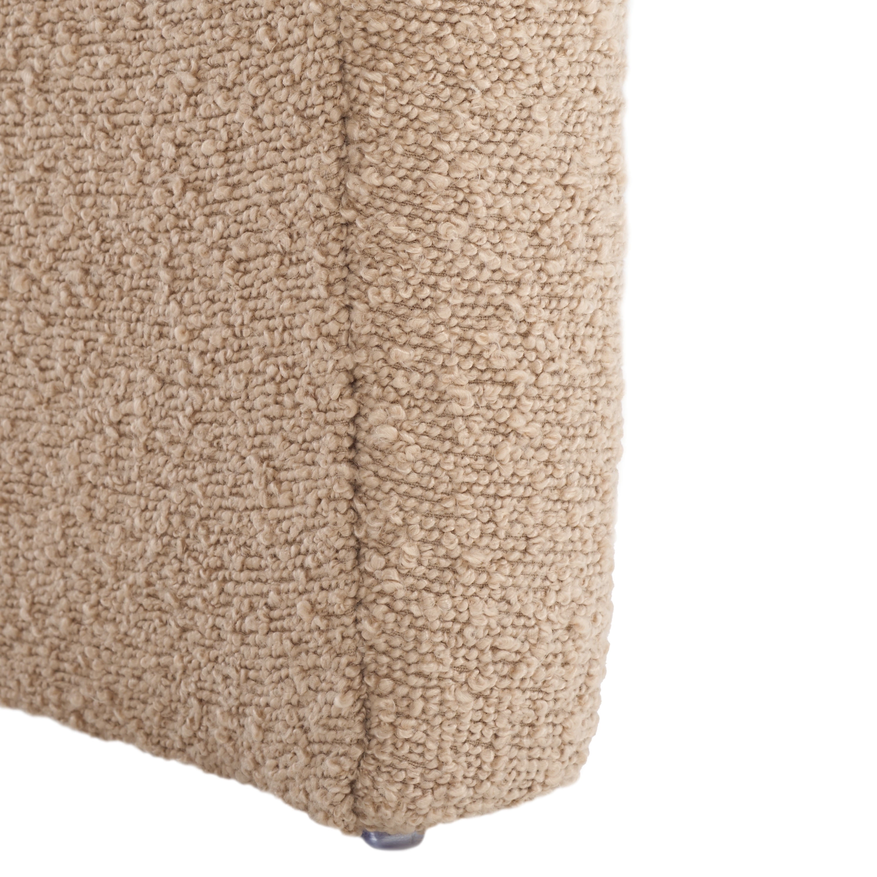 SAFAVIEH Kibo Modern Boucle Ottoman, Tan