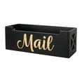 thumbnail image 3 of Thinsony Wood Mail Organizer Multipurpose Decorative Black Wall or Countertop Mounted, 3 of 3