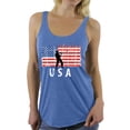 thumbnail image 1 of Awkward Styles Fishing USA Women Racerback Tank Top 4th of July Party Patriotic Shirt for Women I'm American Pro America Women Racerback Tank Top 4th of July Gifts American Flag Tank for Women, 1 of 4
