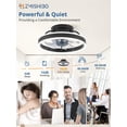 thumbnail image 4 of Ventilador de Techo ZMISHIBO 33 cm LED Regulable 120V con Control Remoto, 4 of 8